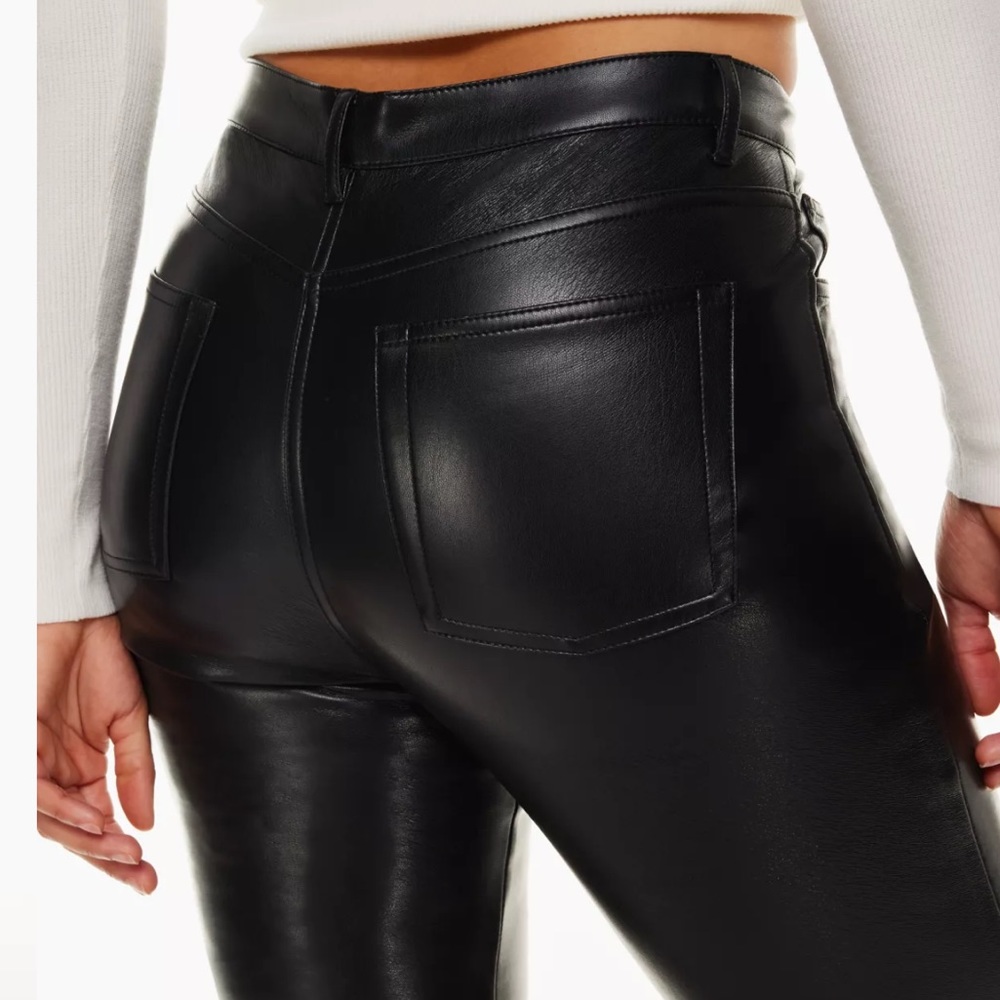 Melina Vegan Leather Flare Pants